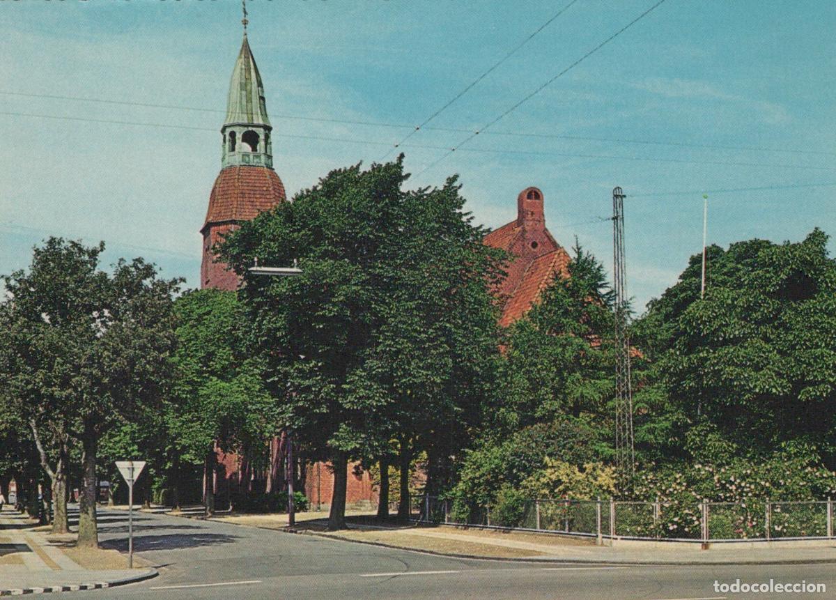 Cartes Postales: Denmark Esbjerg The Church of Zion Street View Vintage Unposted *YAM829