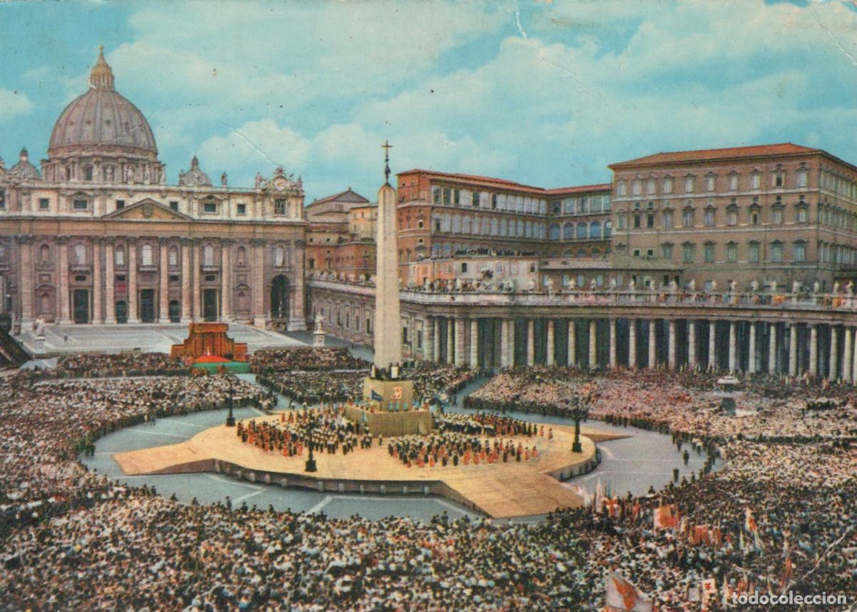 Cartes Postales: Vatican City Vatican City St Peter S Square With A Large Crowd Gathered *YAM833