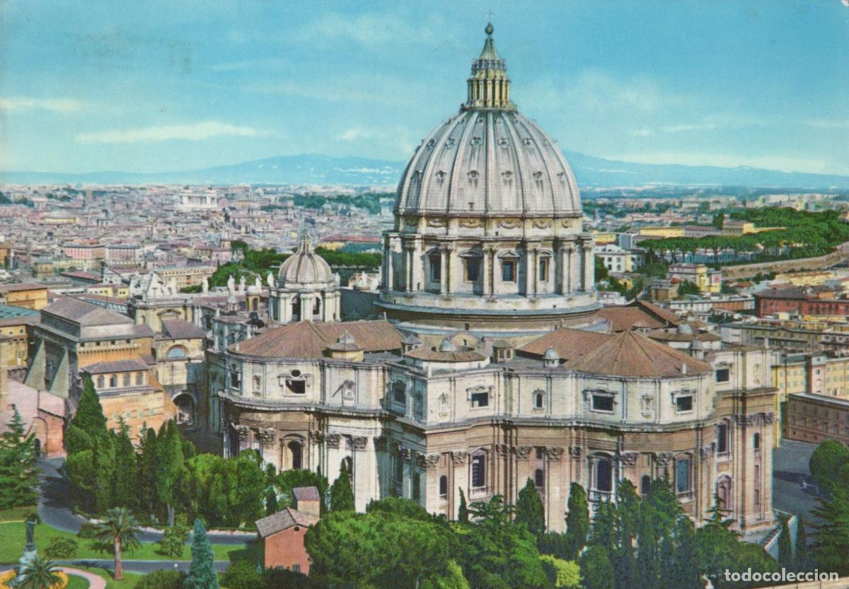 Cartes Postales: Italy Rome Vatican Gardens Panorama St Peter S Basilica Dome Cityscape *YAM834