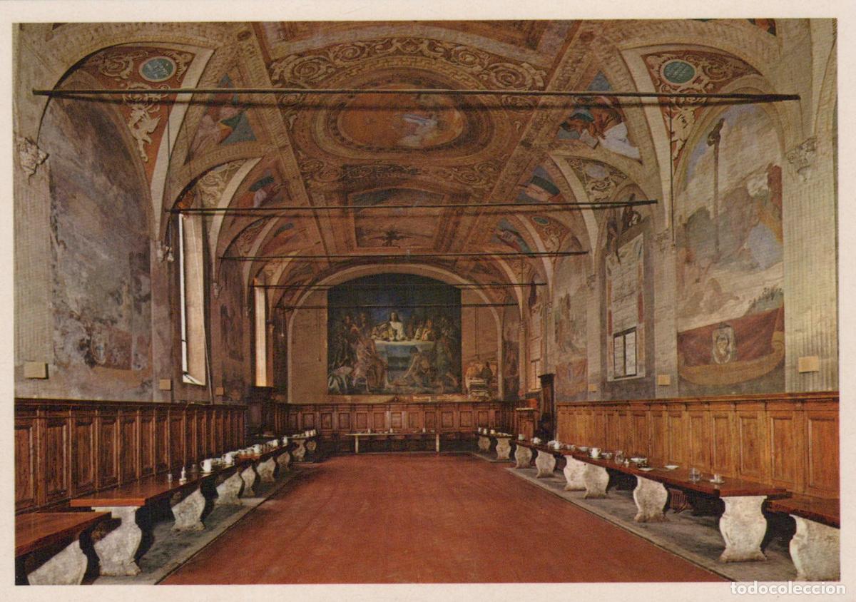 Cartes Postales: Italy Siena Monte Oliveto Maggiore Abbey Refectory Interior Unposted *YAM838