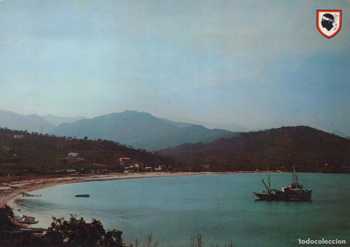 Cartes Postales: France Favone Ile D Amour F 373 Plage de Beach Fishing Boat Unposted *YAM858
