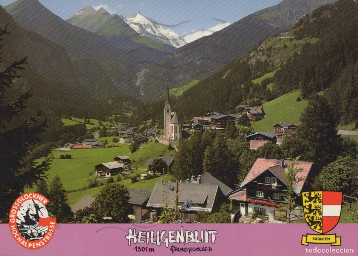 Postais: Austria Heiligenblut Alpine Village With Church and Mountain Landscape *YAM904