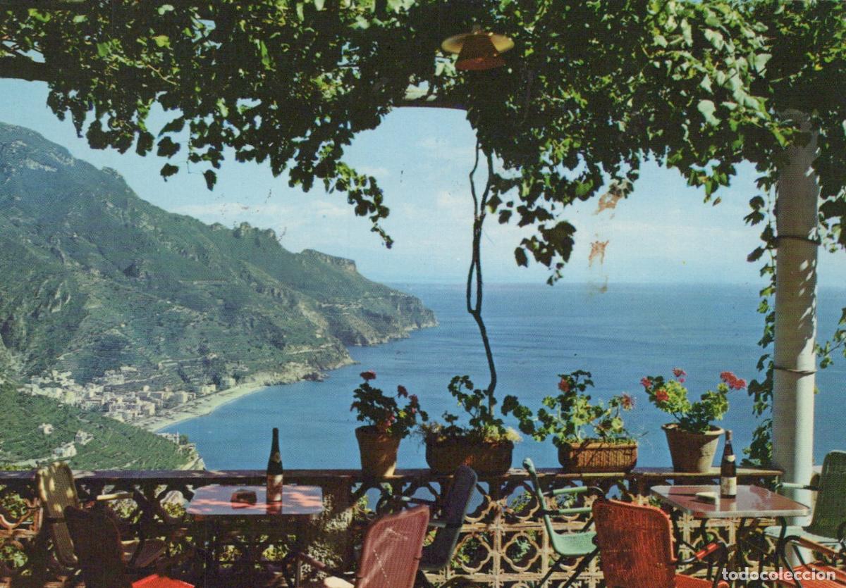 Postales: Italy Ravello Panoramic View From Garden Bar Amalfi Coast *YAM949