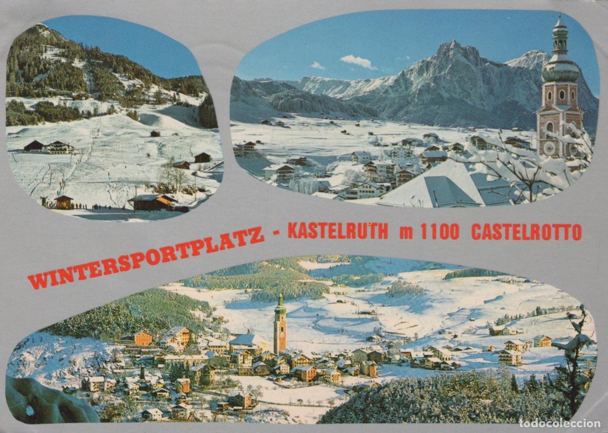 Postales: Italy Kastelruth Winter Sports Village Snow Mountains Skiing Landscape *YAM958