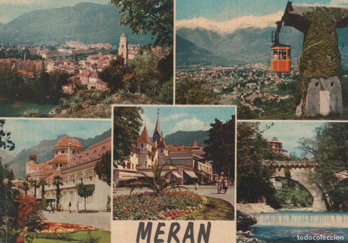 Postales: Italy Meran Multi View Cityscape Architecture Landscape Cable Car Bridge *YAM974