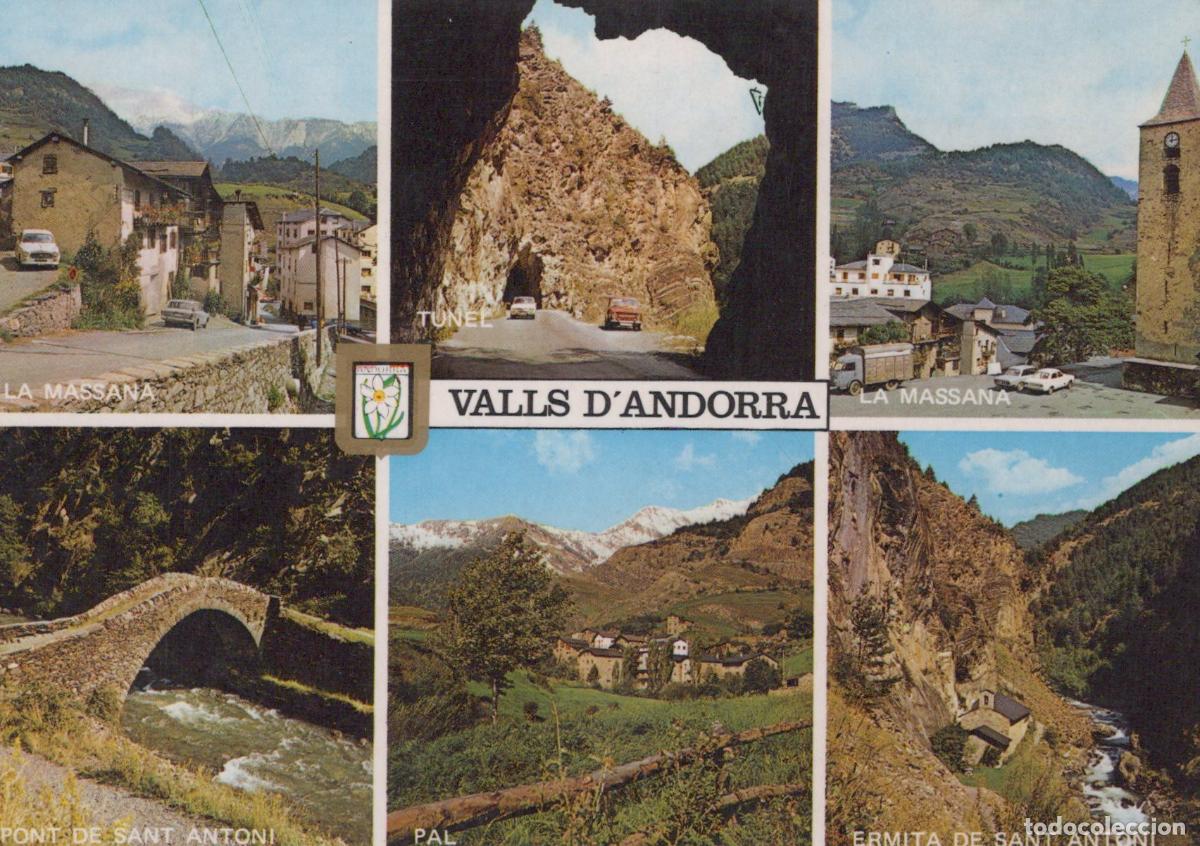 Postales: Andorra La Massana Tunnel Pont de Sant Antoni Pal Ermita de Sant Antoni *YAM988