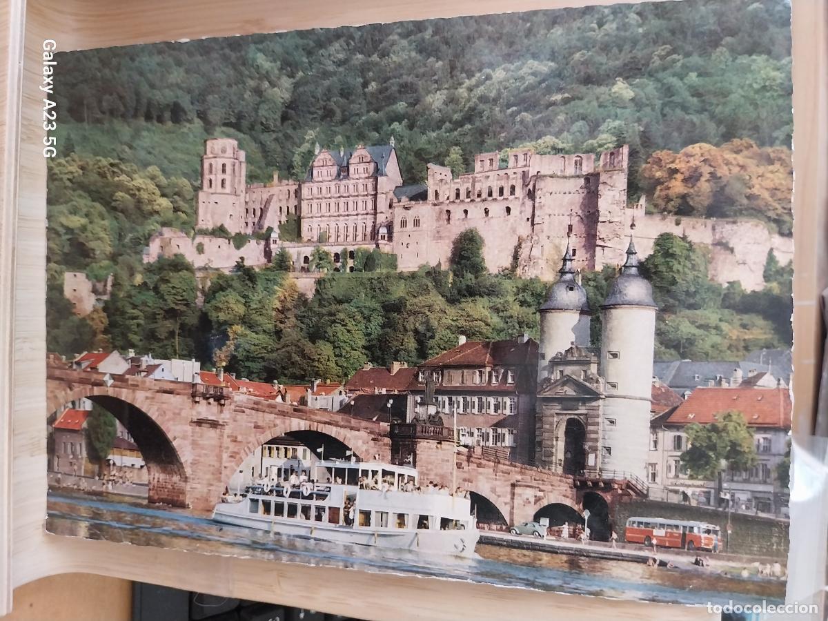 Postales: HEIDELBERG BRUECKE SCHLOSS TARJETON R 139 SC ORIGINAL 21X15CMS