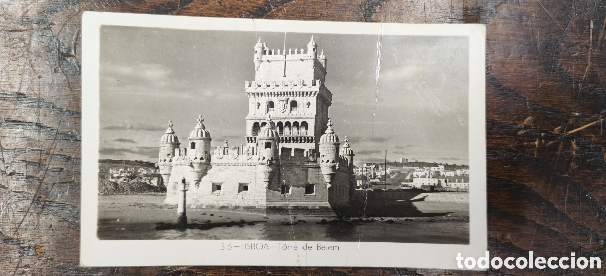Postales: Postal Antigua Lisboa (Portugal) - Torre de Bel&eacute;m - Colec&ccedil;&atilde;o D&uacute;lia N&ordm; 315 - Circulada Internacional