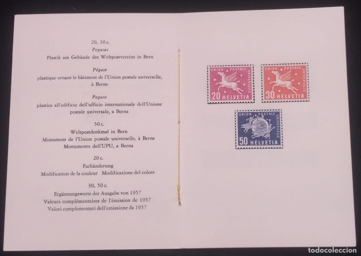 Postales: TS) 1957 SWITZERLAND,BROCHURE,WITH BROADCASTS AND VARIATIONS IN GERMAN, FRENCH, ITALIAN, AND SPANISH