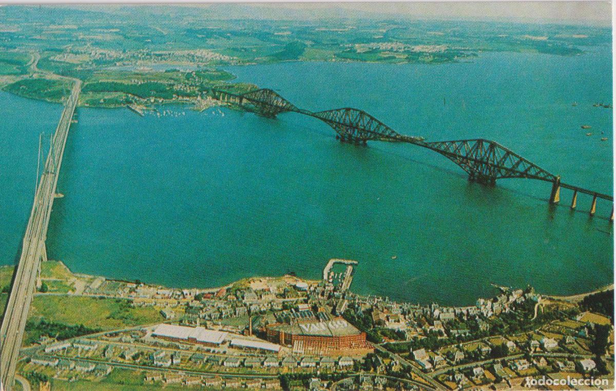 Postales: ESCOCIA - PUENTE DE FORTH VISTA DESDE LA ZONA DE SOUTH QUEENSFERR &ndash; S/C