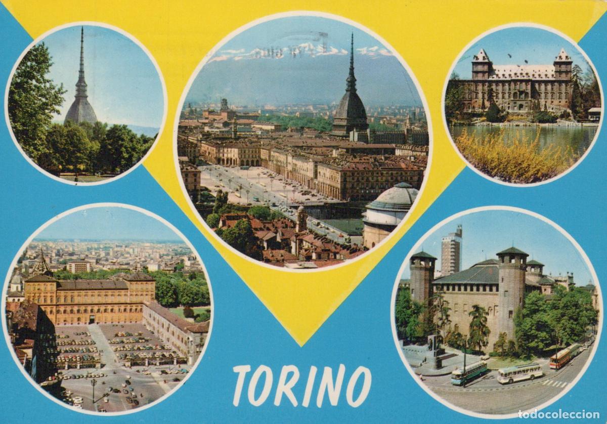 Postcards: Italy Turin Torino City Views Mole Antonelliana Palazzo Madama Vintage *YAN008