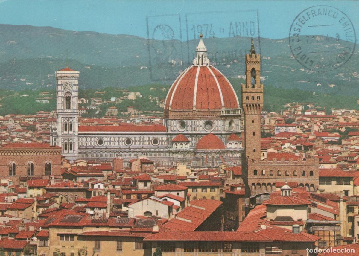 Postcards: Italy Florence Panorama Duomo Cathedral Giotto S Bell Tower Cityscape *YAN010