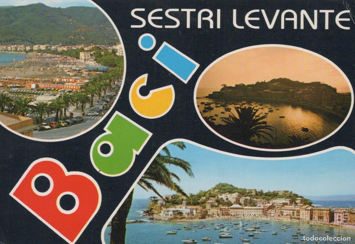 Postcards: Italy Sestri Levante Panoramic Views of Bay of Fables and Silent Bay *YAN024