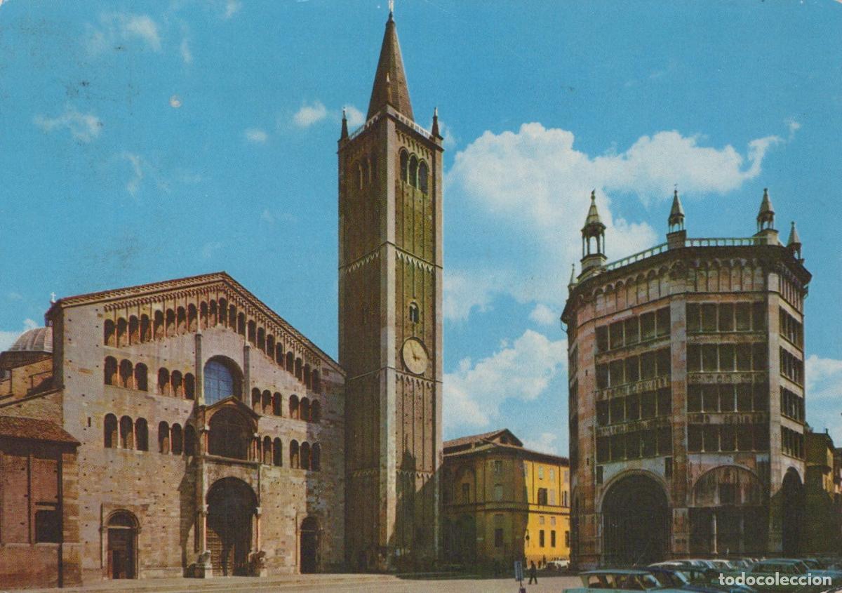 Postcards: Italy Parma Cathedral Duomo Baptistery Bell Tower Architecture *YAN023