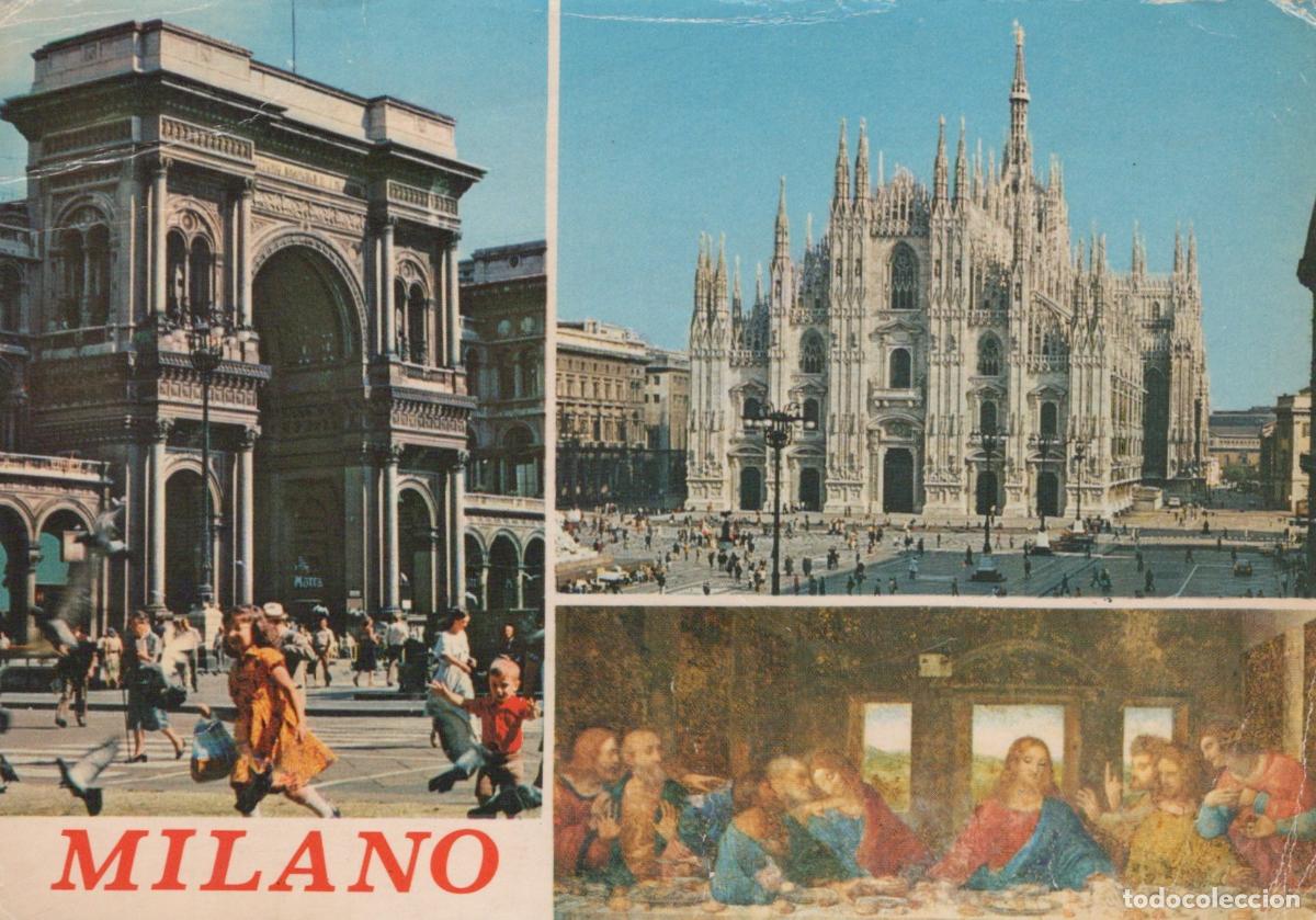 Postcards: Italy Milan Duomo Cathedral Galleria Vittorio Emanuele II Last Supper *YAN015