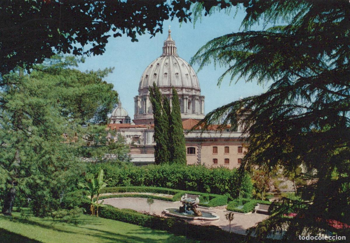 Postcards: Vatican City Vatican City St Peter S Dome From the Vatican Gardens Italy *YAN033