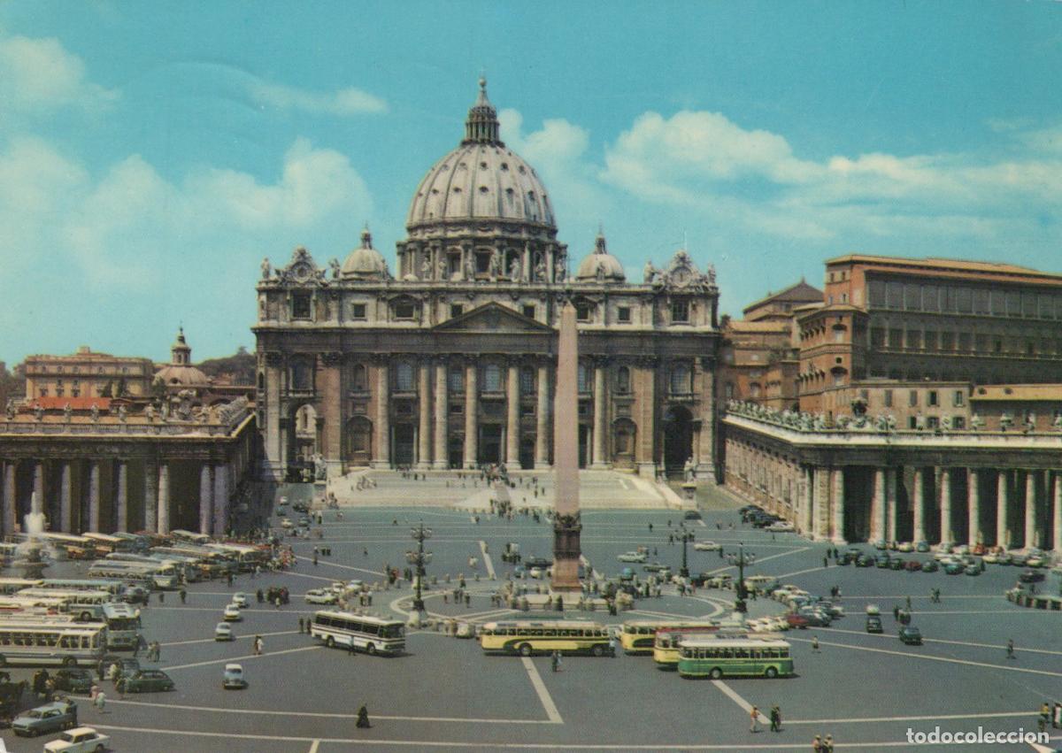 Postcards: Italy Vatican City St Peter S Square and Basilica Rome 1960s *YAN032