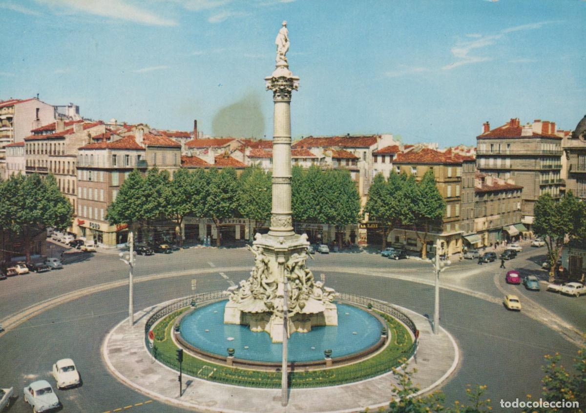 Postcards: France Marseille Place Castellane and Fontaine Cantini City View *YAN036