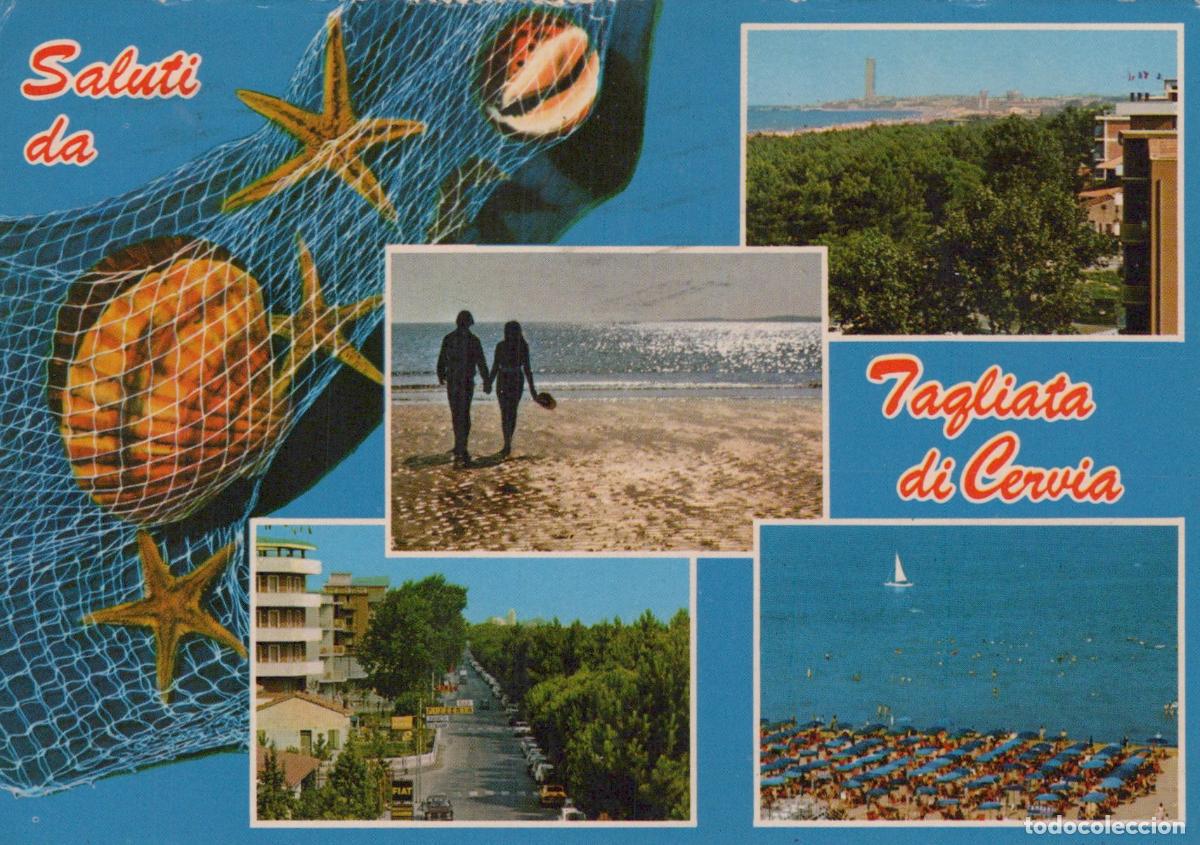 Postkarten: Italy Tagliata DI Cervia Beach Sea Starfish Collage *YAN045