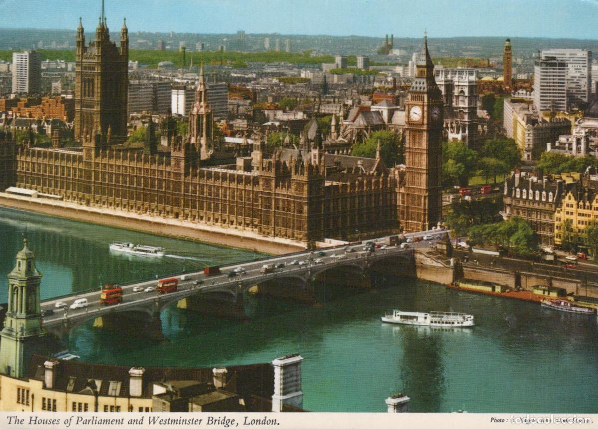 Cartes Postales: United Kingdom London Houses of Parliament Westminster Bridge River *YAN088