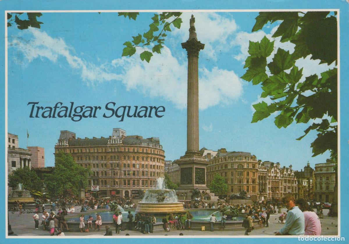 Cartes Postales: United Kingdom London Trafalgar Square Nelson S Column Fountains People *YAN094