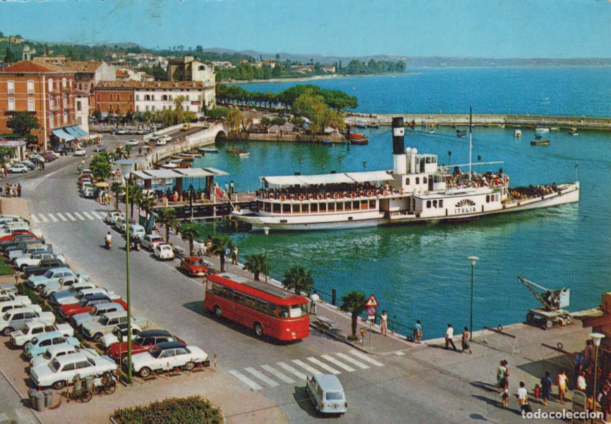Cartes Postales: Italy Desenzano del Garda Lakefront Promenade With Steamboat Italia *YAN070