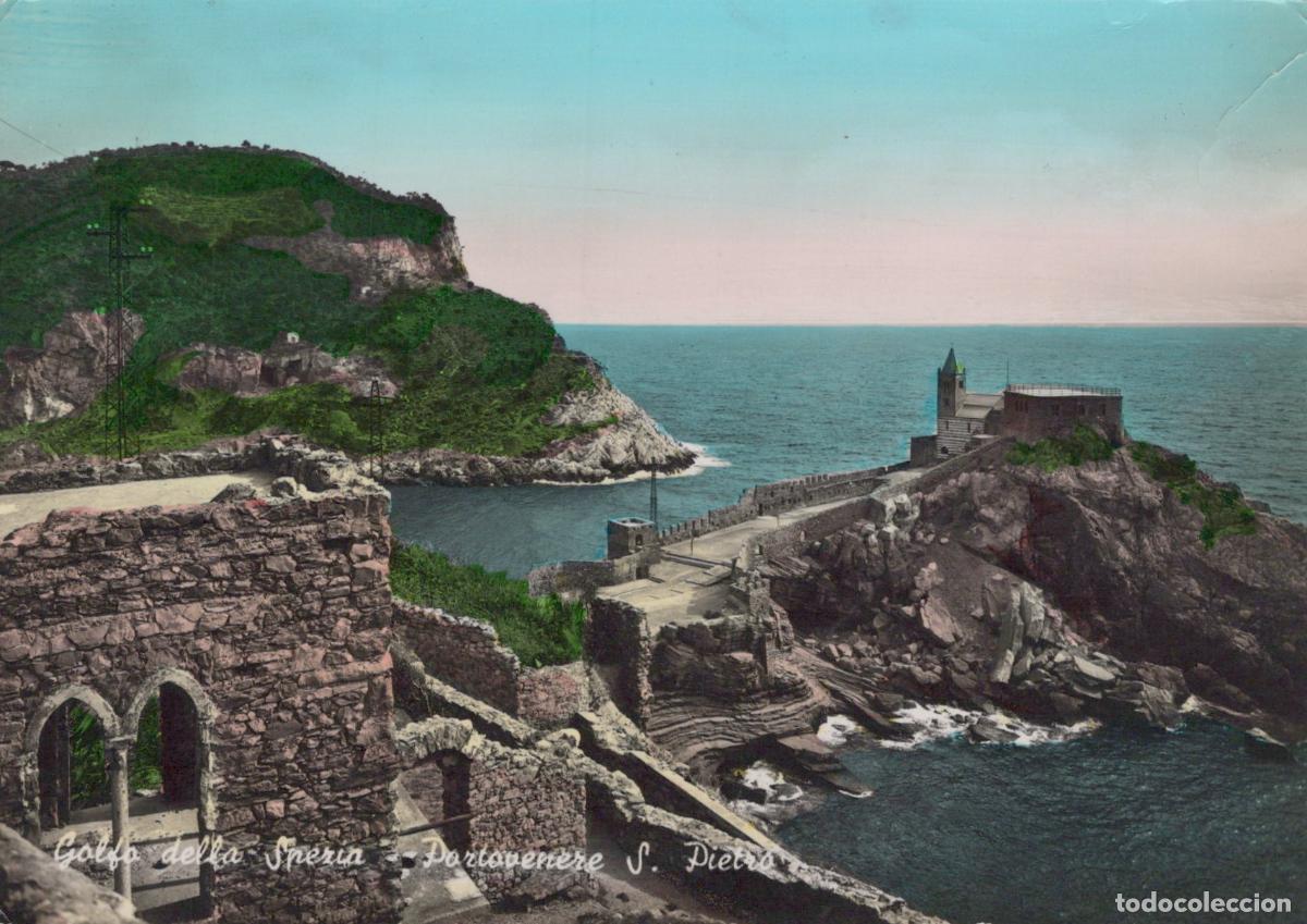 Cartes Postales: Italy Portovenere S Pietro Church On Rocky Coast Gulf of la Spezia *YAN076