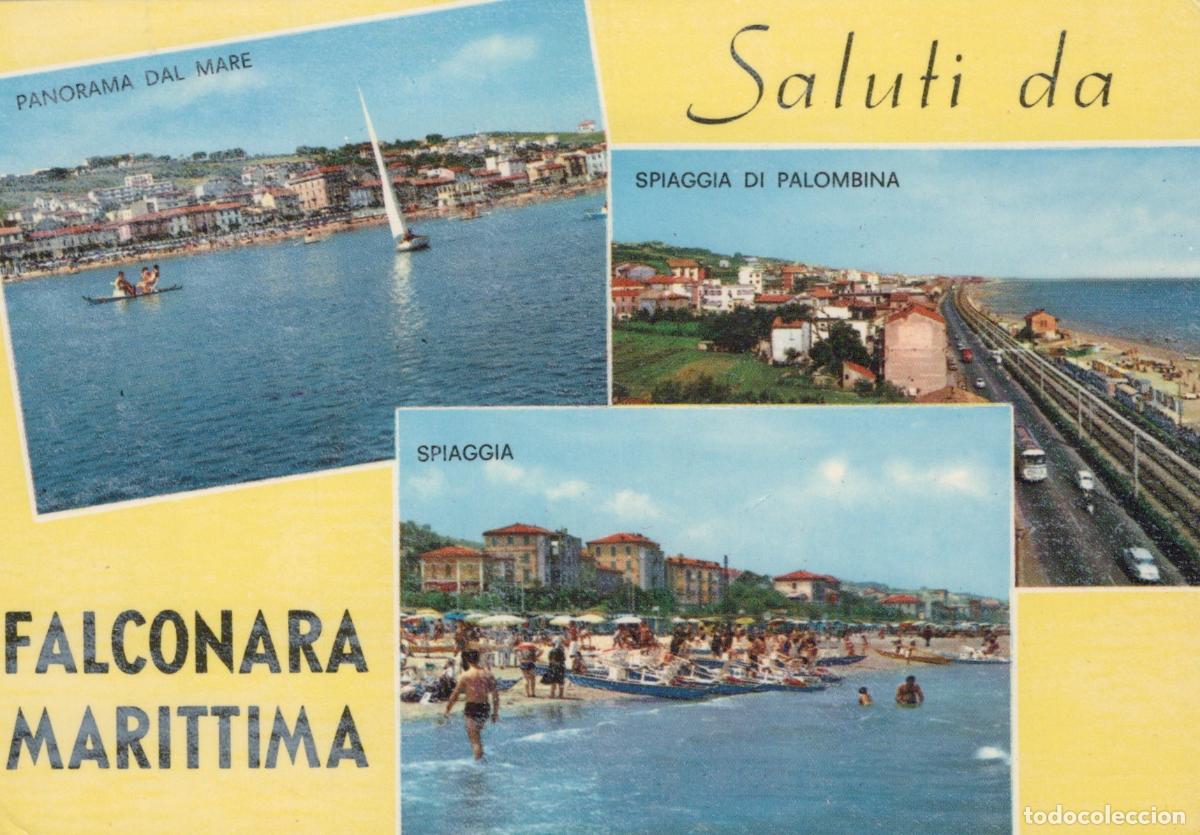 Cartes Postales: Italy Falconara Marittima Panorama Palombina Beach Spiaggia 1970s *YAN093