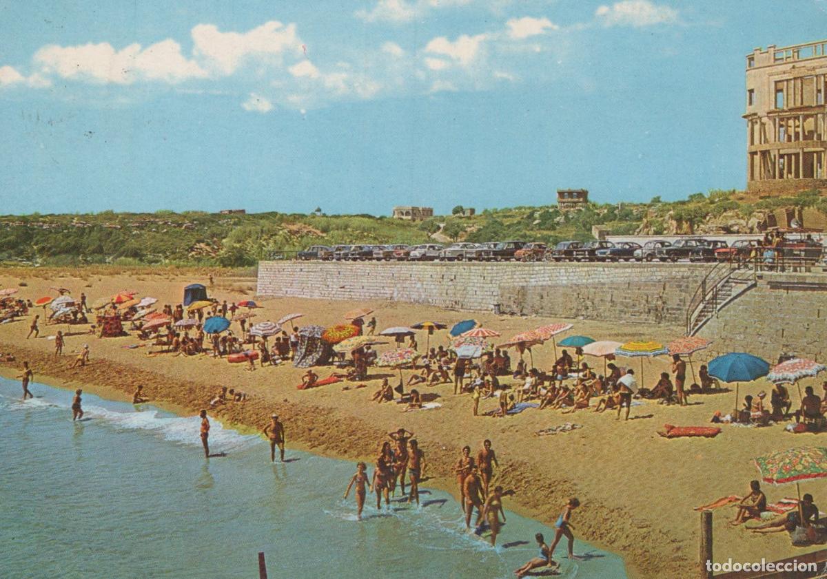 Cartes Postales: Italy Marina DI Noto La Spiaggia Beach Scene With Bathers and Umbrellas *YAN080
