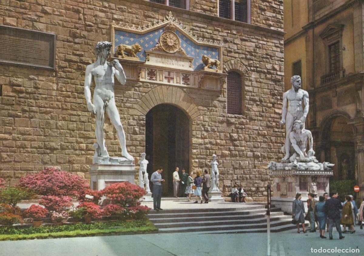 Postales: Italy Florence Palazzo Vecchio Main Entrance David Hercules Unposted *YAN112