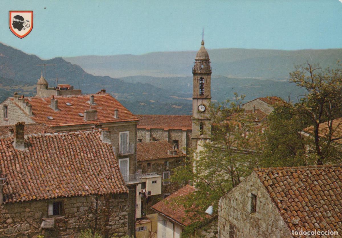 Postkarten: France Sartene Village View Valinco Gulf Landscape French Unposted *YAN142