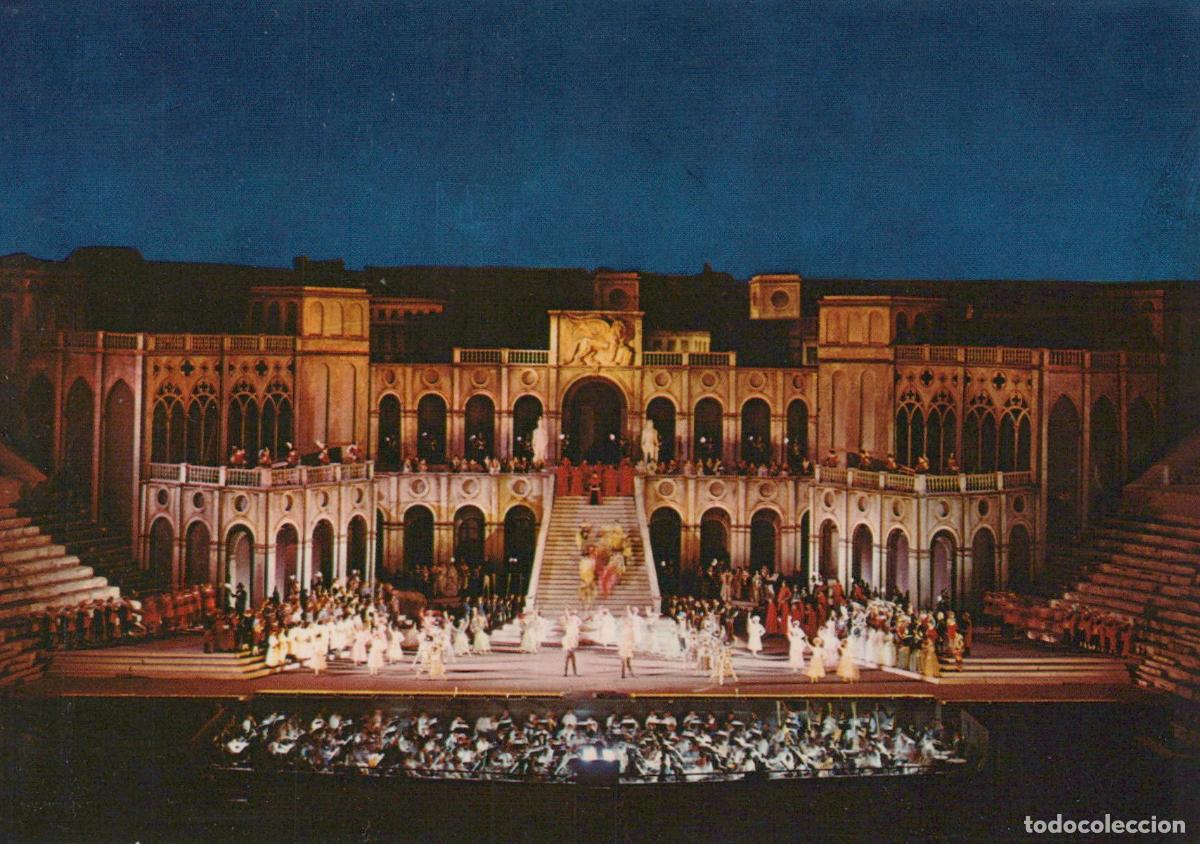 Postkarten: Italy Verona La Gioconda Opera Season Stage Performance Unposted *YAN121