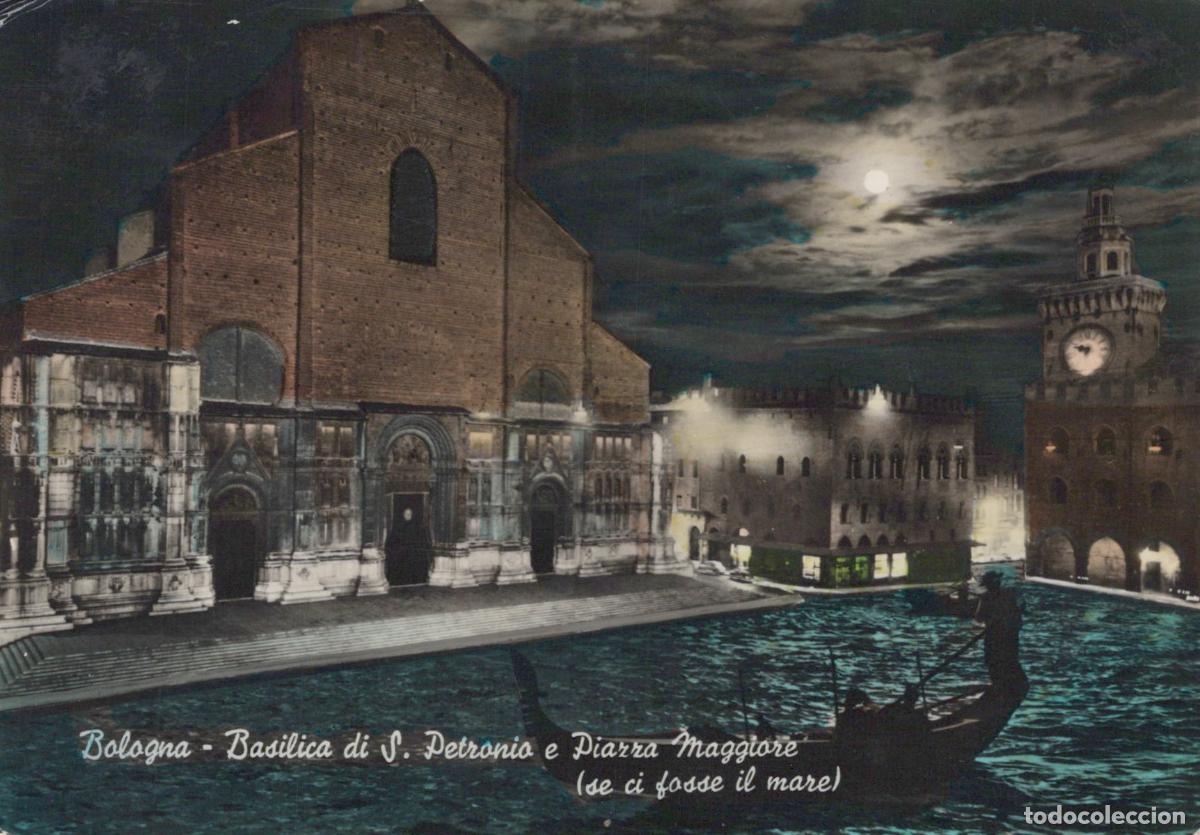 Postkarten: Italy Bologna Basilica DI S Petronio and Piazza Maggiore With Real Photo *YAN164