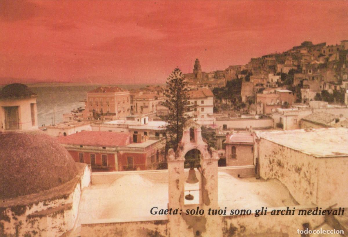 Postais: Italy Gaeta Coastal Town View With Bell Tower and Medieval Unposted *YAN163