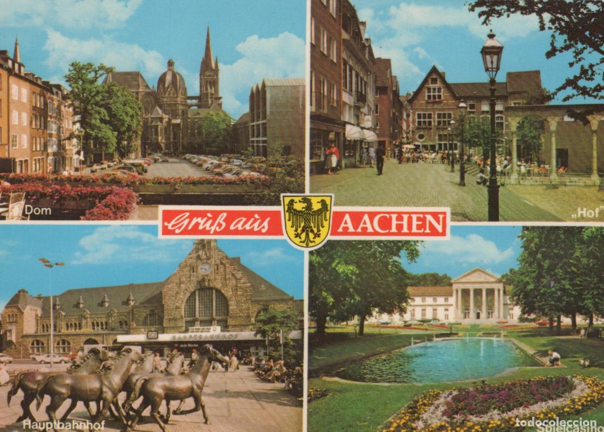 Postais: Germany Aachen Multi View Dom Hof Hauptbahnhof Spielcasino Unposted *YAN184