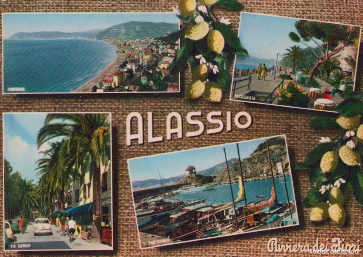 Postales: Italy Alassio Riviera Dei Fiori Panoramic Views Real Photo Unposted *YAN135