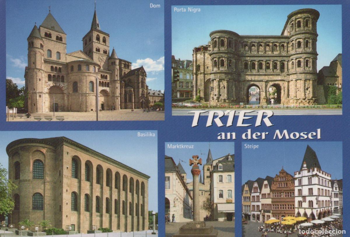 Postales: Germany Trier An der Mosel Dom Porta Nigra Basilica Marktkreuz Unposted *YAN177