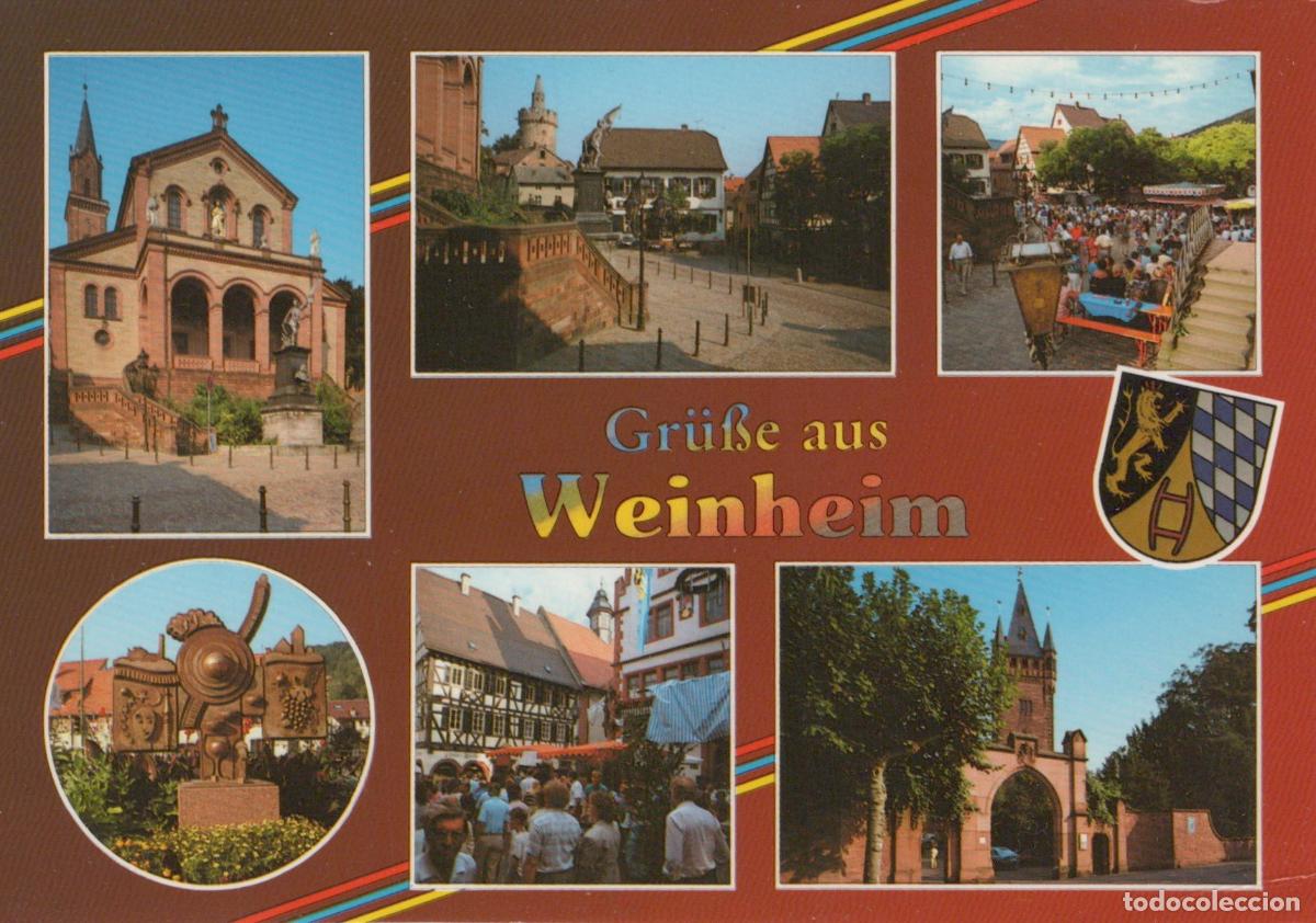 Postkarten: Germany Weinheim Multi View Collage With Church Castle Town Unposted *YAN182