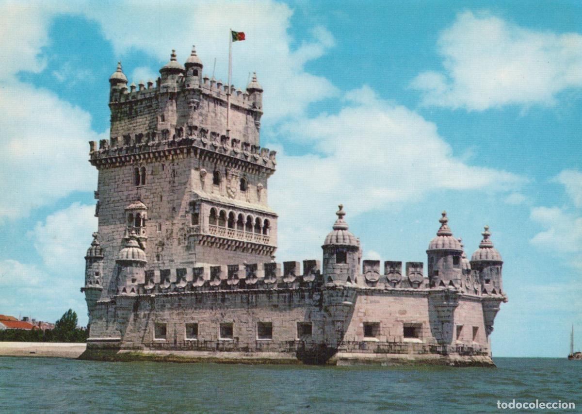 Postales: Portugal Lisbon Belem Tower Historic Fortification River View Unposted *YAN187