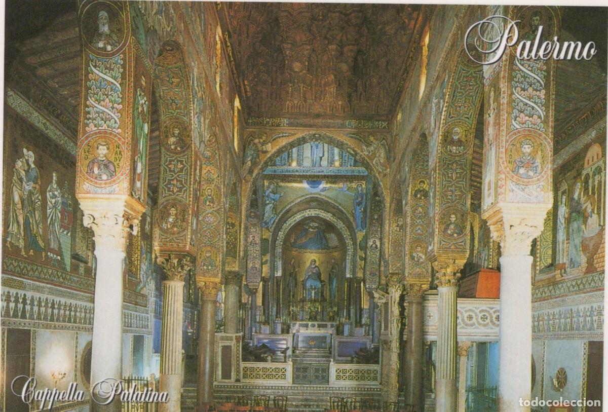 Postales: Italy Palermo Cappella Palatina XII Century Interior View *YAN145