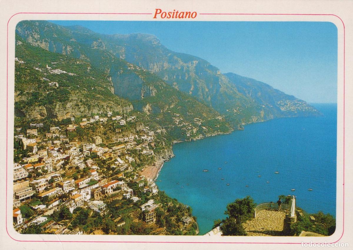 Postales: Italy Positano Amalfi Coast Scenic View of Town Mediterranean Unposted *YAN155
