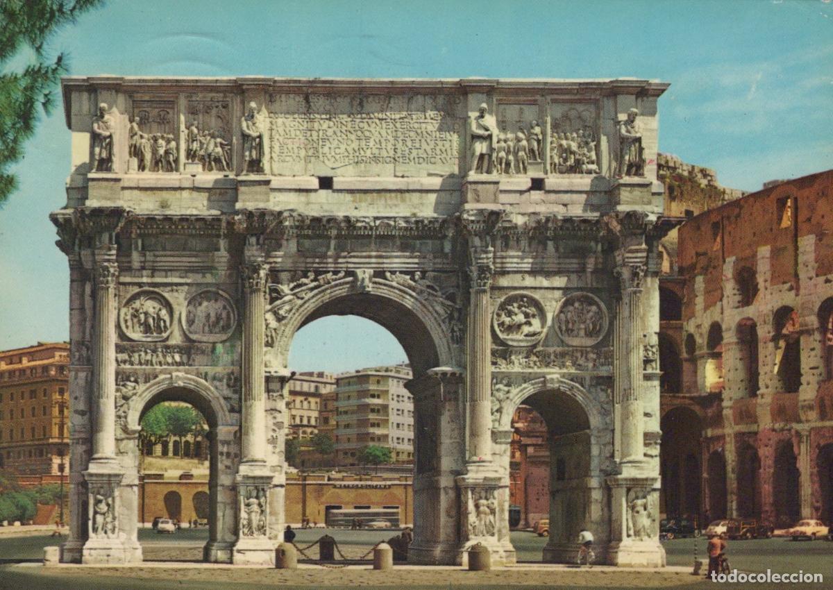 Postcards: Italy Rome Arch of Constantine Ancient Roman Triumphal Archway Colosseum *YAN229