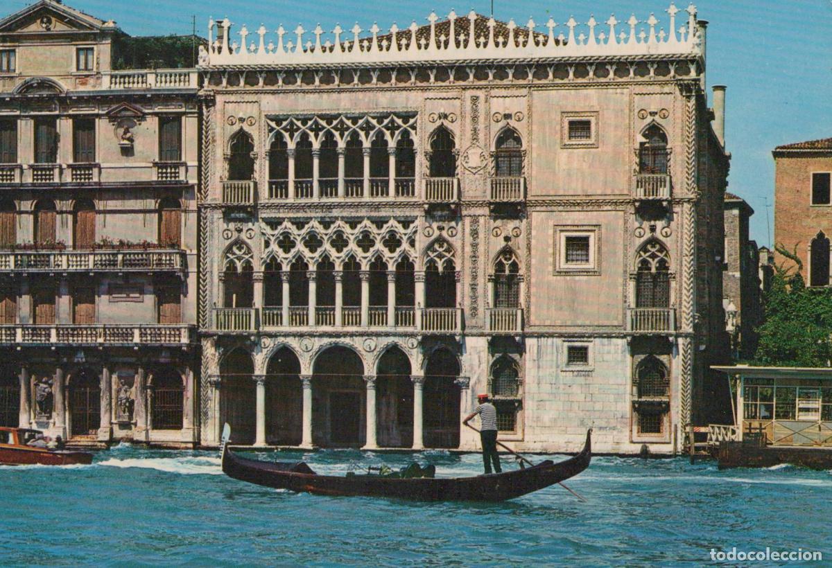 Postcards: Italy Venice Grand Canal Ca D Oro Gondola Architecture Vintage Unposted *YAN165