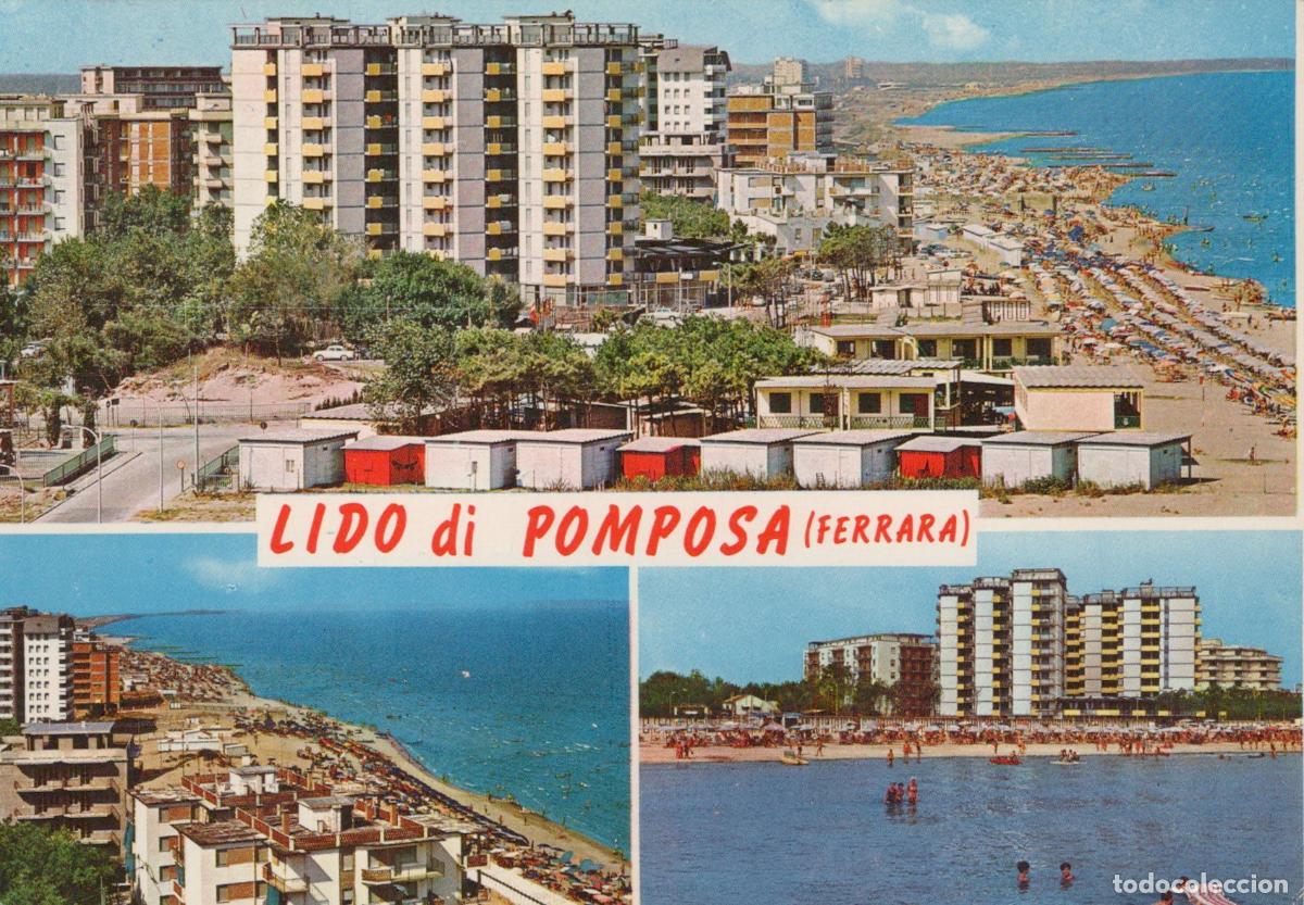 Postcards: Italy Lido DI Pomposa Ferrara Beachfront Hotels and Crowded Beaches *YAN175