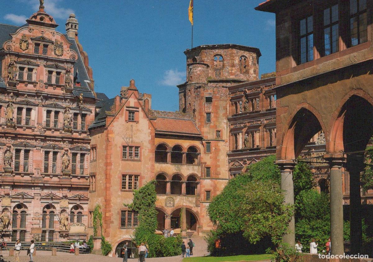 Postcards: Germany Heidelberg Castle Courtyard Friedrichs and Unposted *YAN186