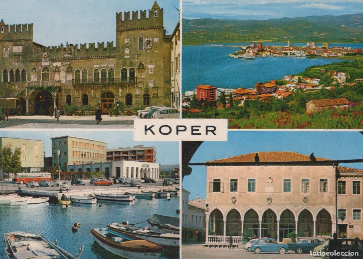 Postkarten: Slovenia Koper Four Views of City Harbor and Historic Buildings *YAN262