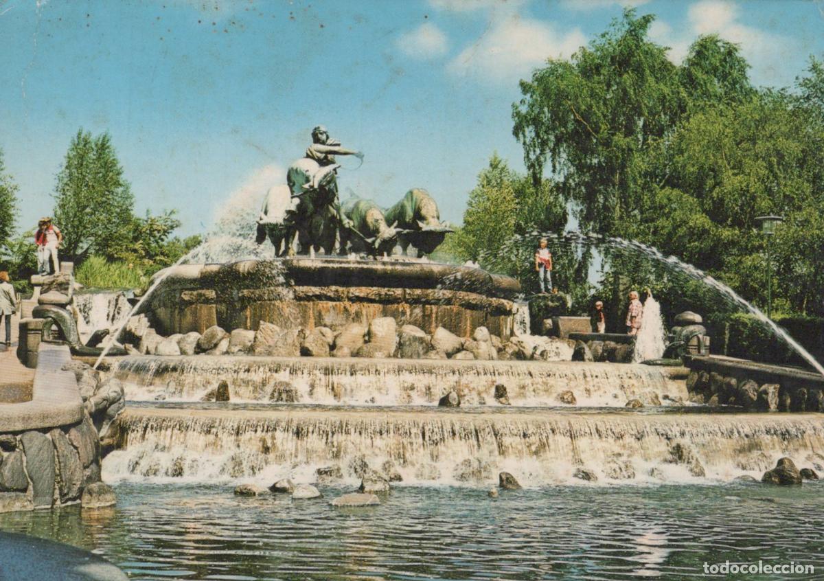 Postkarten: Denmark Copenhagen Gefion Fountain With Goddess Gefjon Driving Oxen *YAN273