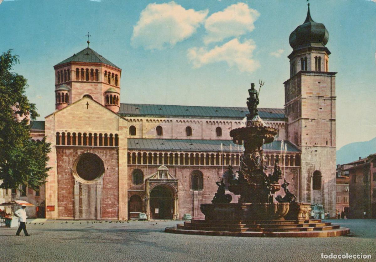 Postkarten: Italy Trento Cathedral and Neptune Fountain Historic City Square View *YAN211