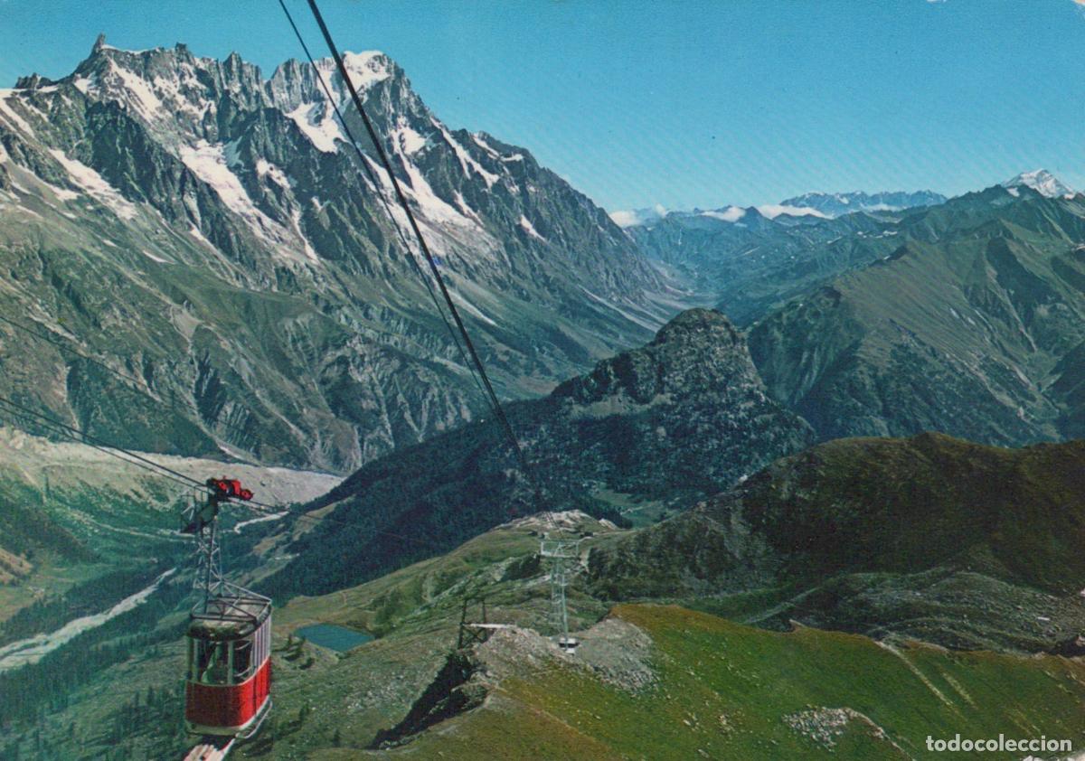 Postkarten: Italy Courmayeur Funicular Jula 2500 M and Mt Blanc Mountainchain *YAN288
