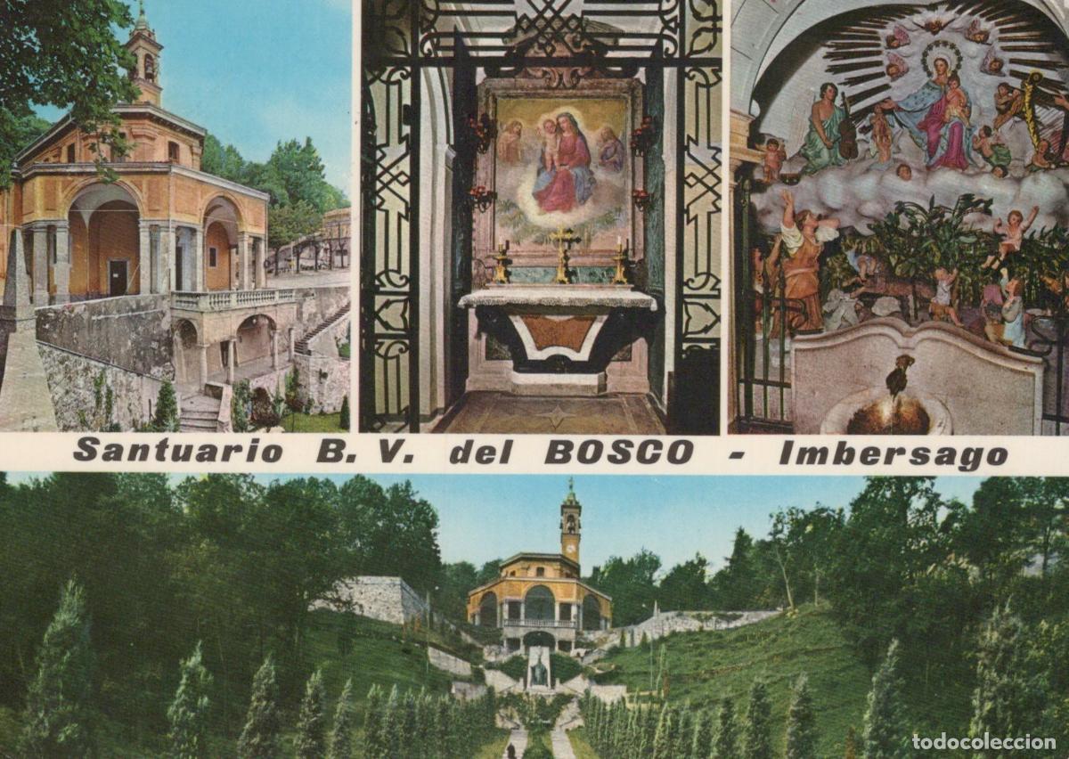 Postkarten: Italy Imbersago Santuario B V del Bosco Church Interior Altars *YAN230